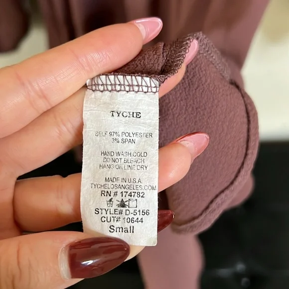 Tyche Purple Dress Fit and Flare Long-sleeve Womens Size Small Casual Fall - Picture 7 of 12